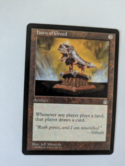 Horn of Greed Stronghold MTG NM Free shipping with tracking - Image 1