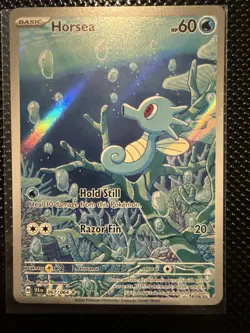 Horsea 67/64 IR — Shrouded Fable Illustration Rare — Pokemon Card — Near Mint - Image 1