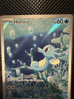 Horsea 67/64 IR — Shrouded Fable Illustration Rare — Pokemon Card — Near Mint - Image 2