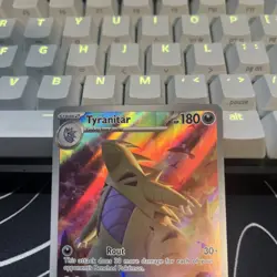 Pokemon TCG Tyranitar Scarlet & Violet Paldea Evolved Holo Card 222/193 IR - Image 2