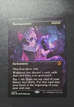 Necropotence (Anime Borderless) Wilds of Eldraine: Enchanting Tales Regular - Image 1