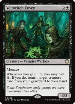 Veinwitch Coven Rare Commander: Secrets of Strixhaven #228 Near Mint - Image 1