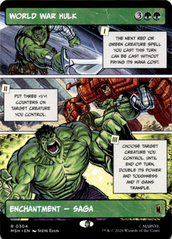 World War Hulk (Borderless) Marvel Super Heroes NM - Image 1