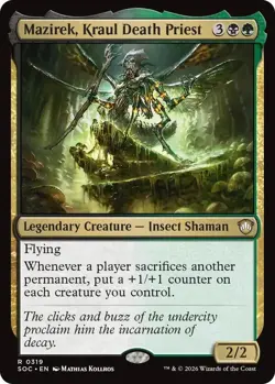 Mazirek, Kraul Death Priest Rare Commander: Secrets of Strixhaven #319 Near Mint - Image 1