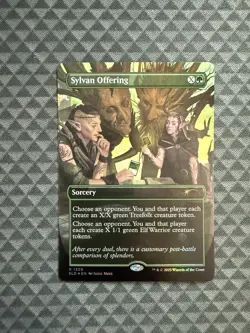 MTG Sylvan Offering #1309 Rainbow Foil Rare Secret Lair Drop Series (SLD) - Image 1