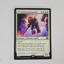 Triceraton Commander 0025 Teenage Mutant Ninja Turtles Magic: The Gathering NM - Image 1