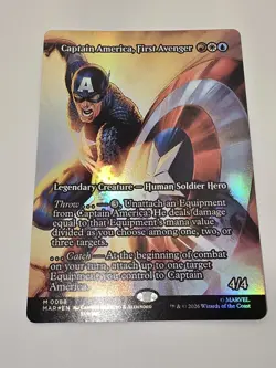 Captain America, First Avenger (Borderless) Marvel Universe Eternal-Legal Foil - Image 1