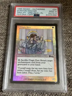Mint Signed Foil Tragic Poet Quinton Hoover MTG - Image 1
