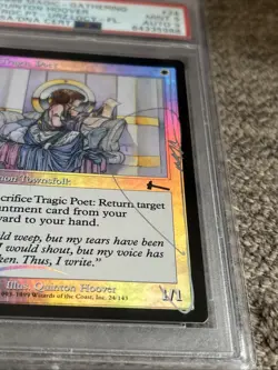Mint Signed Foil Tragic Poet Quinton Hoover MTG - Image 2