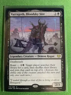 🩸 Varragoth, Bloodsky Sire (115/551) – Kaldheim MTG Rare Demon Rogue 🔥 - Image 3