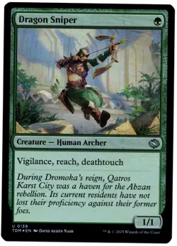 Dragon Sniper #0138 Foil (TDM) Tarkir: Dragonstorm Uncommon MTG - Image 1