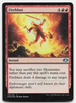 Fireblast (Foil) - NM Near Mint - DMR Dominaria Remastered # 119 - MTG Magic - Image 1