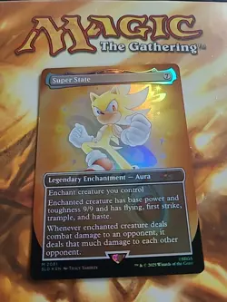 Super State Rainbow Foil Secret Lair Drop Sonic the Hedgehog MTG - NM - Image 1