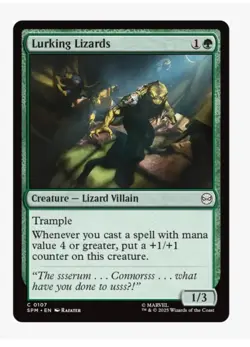 Lurking Lizards (The Lizard /Dr. Connors) | MTG Marvel Crossover | Spider-Man NM - Image 1