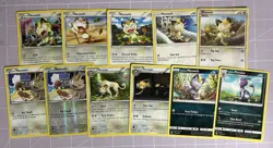 Pokemon TCG 11-Card Meowth Persian Alolan Lot Holo/Regular ENG SM 78/149 - Image 1