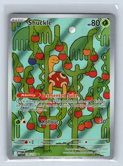 Shuckle 136/132 Illustration Rare Mega Evolution Pokemon Holo Near Mint - Image 1