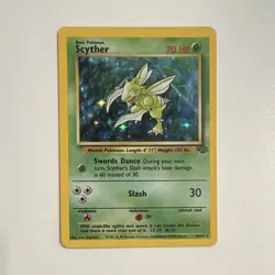 Pokemon TCG Scyther 10/64 Jungle Holo Unlimited English 1999 WOTC 70HP - Image 1