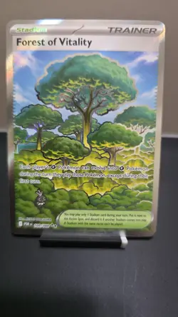 Pokemon TCG Forest of Vitality Trainer-Stadium Full Art Holo 109/068 POR English - Image 1