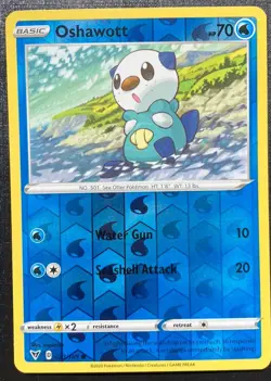 Oshawatt 033/185 Pokemon Vivid Voltage Reverse Holo Common TCG LP - Image 1