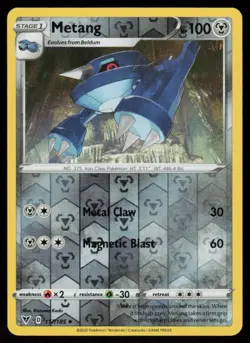 Metang 117/185 Uncommon Vivid Voltage Pokemon Reverse Holo Lightly Played - Image 1