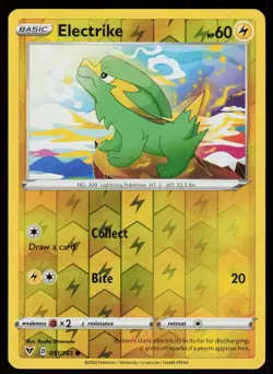 Electrike 051/185 Common Vivid Voltage Pokemon Reverse Holo Lightly Played - Image 1