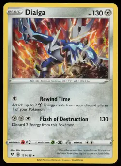 Dialga 121/185 Holo Rare Vivid Voltage Pokemon Lightly Played - Image 1