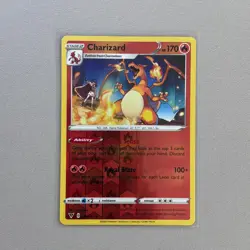 Charizard 025/185 Rare Vivid Voltage Pokemon Reverse Holo Near Mint - Image 1