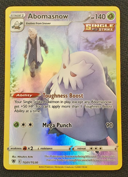 Abomasnow TG01/TG30 Trainer Gallery Holo Rare Astral Radiance Pokemon NM - Image 1
