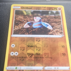 The Pokemon Company Drilbur 105/185 Vivid Voltage Reverse Holo EN 2020 70 HP - Image 1