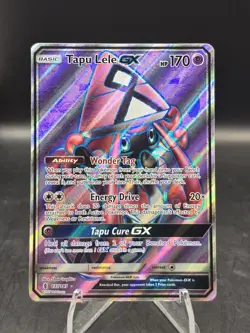 Pokemon TCG Tapu Lele GX 137/146 Sun and Moon Guardians Rising Ultra Rare NM - Image 1