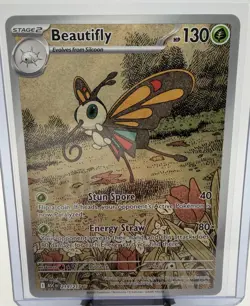 Pokemon TCG Beautifly 219/217 Ascended Heroes Illustration Rare IR - Image 1