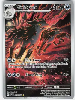 Pokemon Mightyena 243/217 Illustration Rare Ascended Heroes Pokemon Holo NM - Image 1