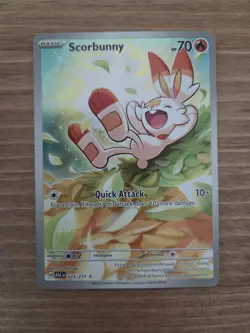 Pokemon Scorbunny Illustration Rare 225/217 - Ascended Heroes - Near Mint - Image 1