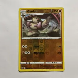 Pokemon - Gurdurr - 074/163 - Reverse Holo - Battle Styles - Image 1