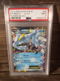 Kyurem EX 30/101 B&W Plasma Blast Holo Pokemon - PSA 9 MINT - Image 1