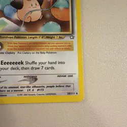 Pokemon Card - Cleffa Neo Genesis 20/111 Rare - Image 3