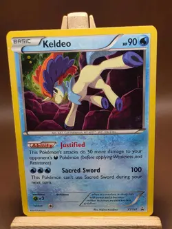 Keldeo XY191 Cosmo Holo Promo XY Promo Pokemon HP - Image 1