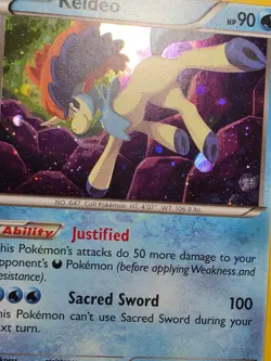 Keldeo XY191 Cosmo Holo Promo XY Promo Pokemon HP - Image 5