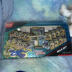 Pokemon TCG Crown Zenith Sea and Sky Premium Collection Box with plastic case - Image 1