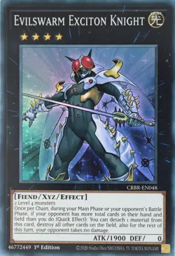 Yugioh Evilswarm Exciton Knight CRBR-EN048 Super Rare 1st Edition - Image 1