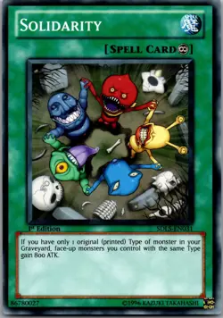Solidarity SDLS-EN031 Structure Deck: Lost Sanctuary Yu-Gi-Oh 1st Edition LP - Image 1