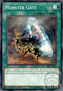 Monster Gate SR07-EN030 C Structure Deck: Zombie Horde Yu-Gi-Oh 1st Edition NM/M - Image 2