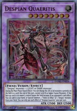 YuGiOh Dawn of Majesty Ultra Rare Despian Quaeritis DAMA-EN034 - Image 1