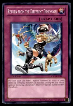 Yu Gi Oh! Return from the Different Dimension EN034 1st Edition Regular - Image 1