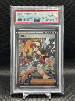 Hilda SIR 171/086 SV: Pokemon Black Bolt & White Flare PSA 10 - Image 1