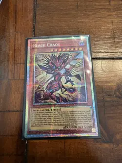 Yugioh! 1x Black Chaos CORI-EN001 Starlight Rare 1st Ed NM - Image 1