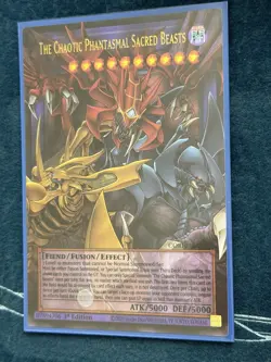 Chaotic Phantasmal Sacred Beasts Extended Art Chaos Origin Ultra Rare Yugioh - Image 1
