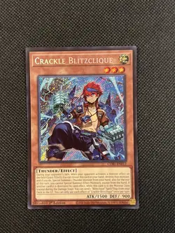 Konami Yu-Gi-Oh! Crackle Blitzclique CORI-EN012 Secret Rare Foil Effect 1st - Image 1