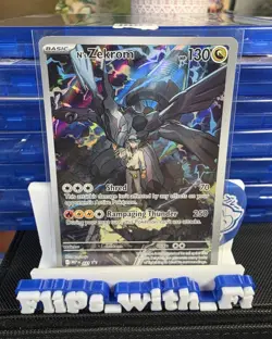 N's Zekrom Pokemon MEP 031 Full Art Illustration Rare Black Star Promo NM - Image 1