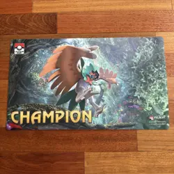 Pokemon Playmat Decidueye League Cup Champion USED - Image 1